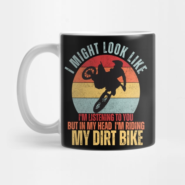 cool retro dirt biker motocross by mourad300